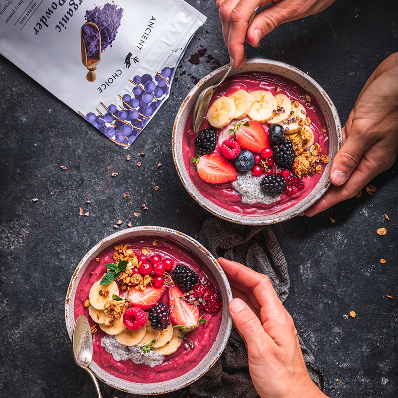 Bayas de Acai Organicas en Polvo