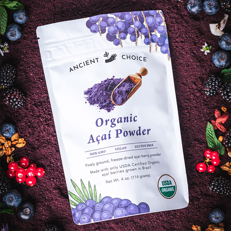 Bayas de Acai Organicas en Polvo